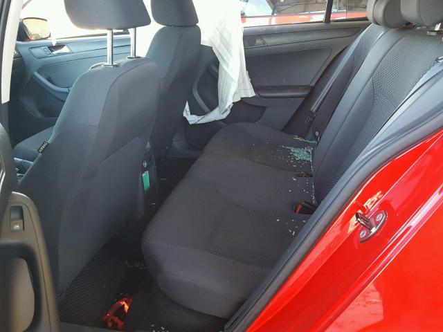 3VW2K7AJ7EM415076 - 2014 VOLKSWAGEN JETTA BASE 红色 照片 6