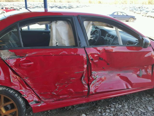 3VW2K7AJ7EM415076 - 2014 VOLKSWAGEN JETTA BASE 红色 照片 9