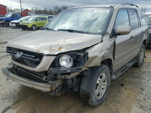 2HKYF18413H580073 - 2003 HONDA PILOT EX TAN photo 2