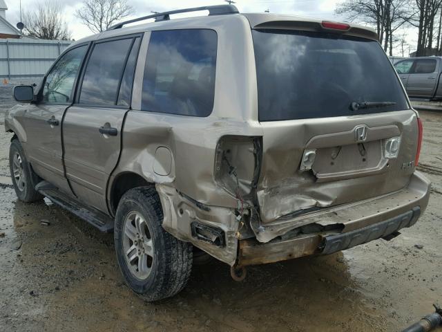 2HKYF18413H580073 - 2003 HONDA PILOT EX TAN photo 3