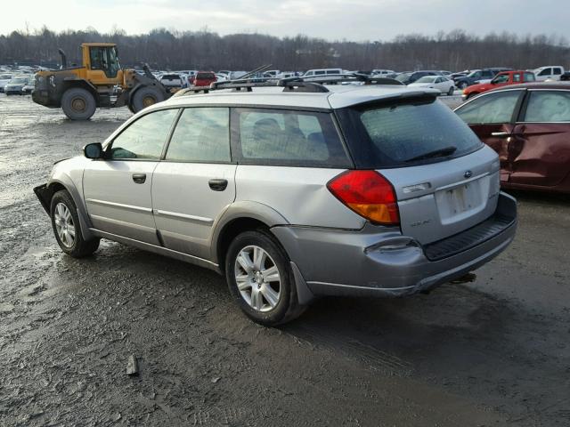 4S4BP61C157324875 - 2005 SUBARU LEGACY OUT SILVER photo 3