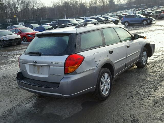 4S4BP61C157324875 - 2005 SUBARU LEGACY OUT SILVER photo 4