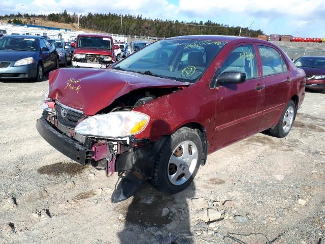 2T1BR32E78C909945 - 2008 TOYOTA COROLLA CE RED photo 2