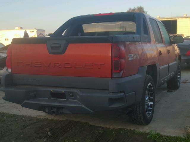 3GNEC13T73G142720 - 2003 CHEVROLET AVALANCHE ORANGE photo 4