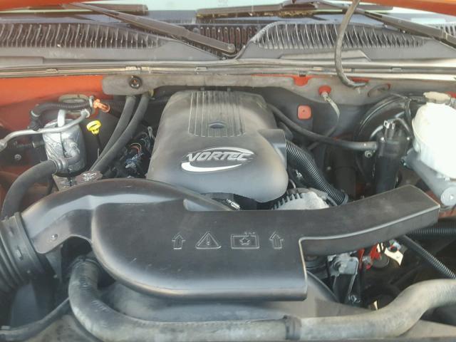 3GNEC13T73G142720 - 2003 CHEVROLET AVALANCHE ORANGE photo 7