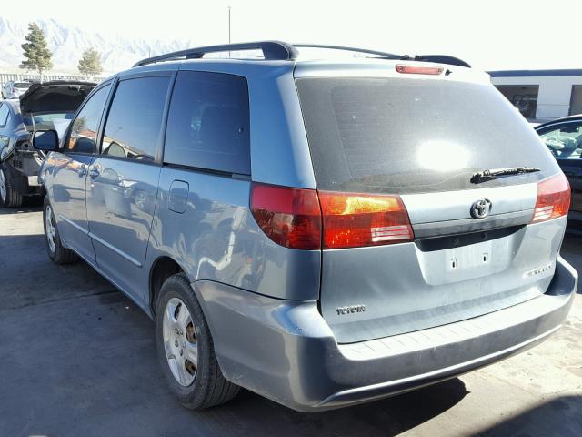 5TDZA23CX5S316533 - 2005 TOYOTA SIENNA CE BLUE photo 3