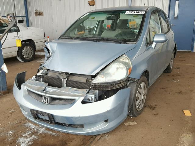 JHMGD38427S051878 - 2007 HONDA FIT BLUE photo 2