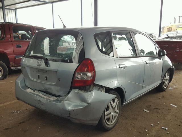 JHMGD38427S051878 - 2007 HONDA FIT BLUE photo 4