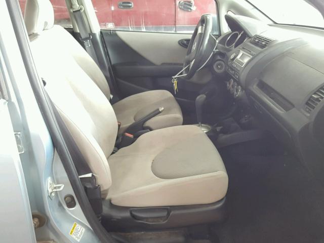 JHMGD38427S051878 - 2007 HONDA FIT BLUE photo 5