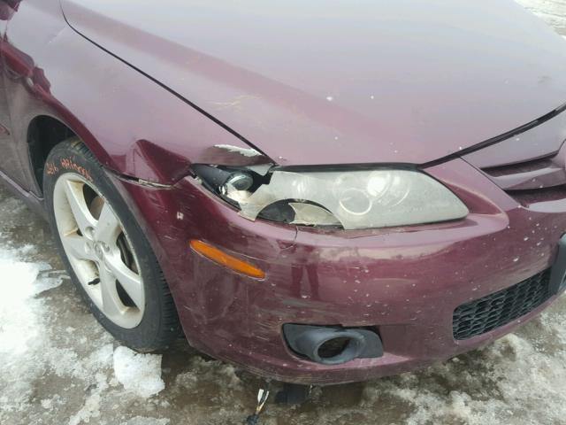 1YVHP80D765M02281 - 2006 MAZDA 6 S PURPLE photo 9