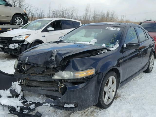 19UUA66244A056776 - 2004 ACURA TL BLACK photo 2