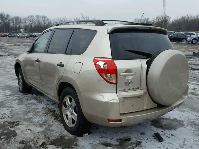 JTMBD33V186072095 - 2008 TOYOTA RAV4 GOLD photo 3