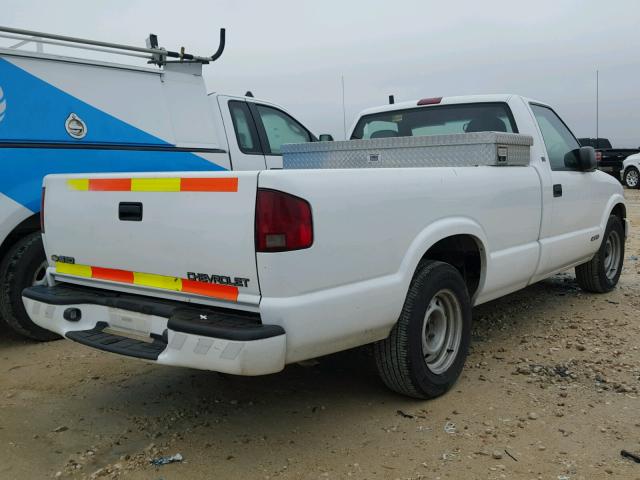 1GCCS14W9YK154346 - 2000 CHEVROLET S TRUCK S1 WHITE photo 4