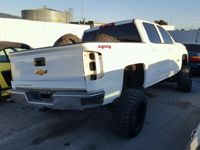 3GCUKREC2FG104724 - 2015 CHEVROLET SILVERADO WHITE photo 4