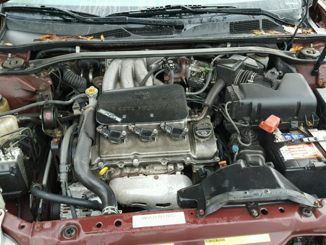 4T1BF30KX2U002470 - 2002 TOYOTA CAMRY LE RED photo 7