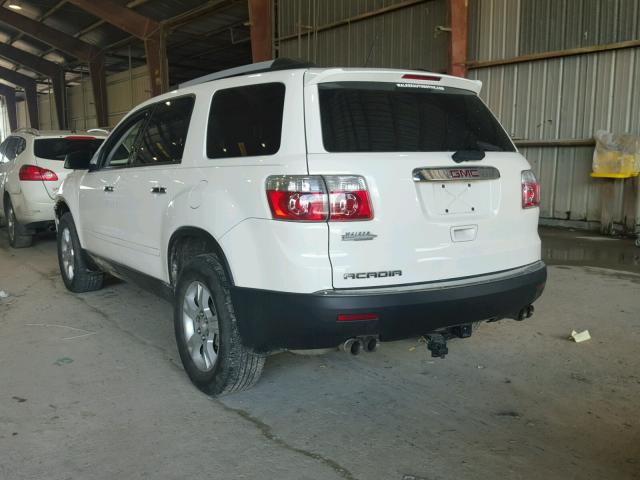 1GKKRNED8CJ140257 - 2012 GMC ACADIA SLE WHITE photo 3