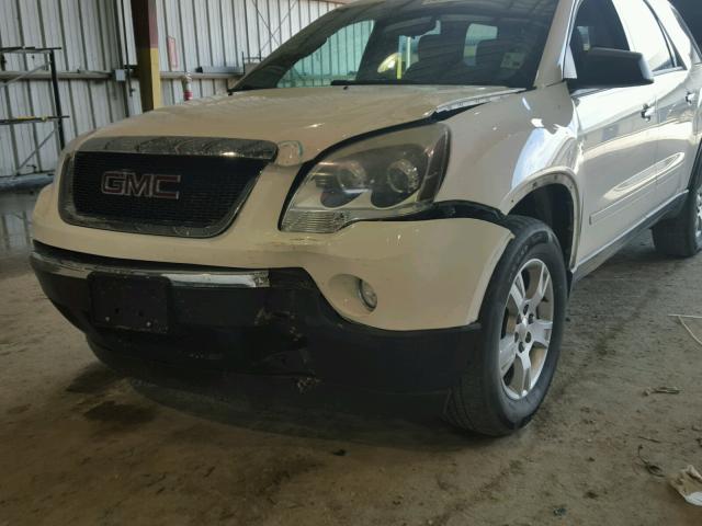 1GKKRNED8CJ140257 - 2012 GMC ACADIA SLE WHITE photo 9