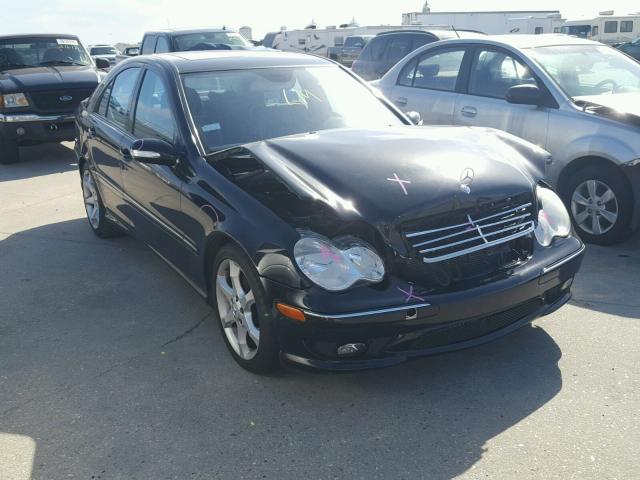 WDBRF52H47E026876 - 2007 MERCEDES-BENZ C 230 BLACK photo 1