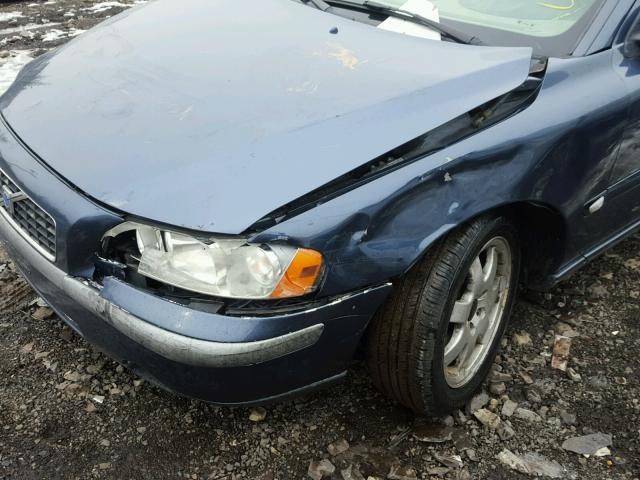 YV1RH592X62527567 - 2006 VOLVO S60 2.5T BLUE photo 9