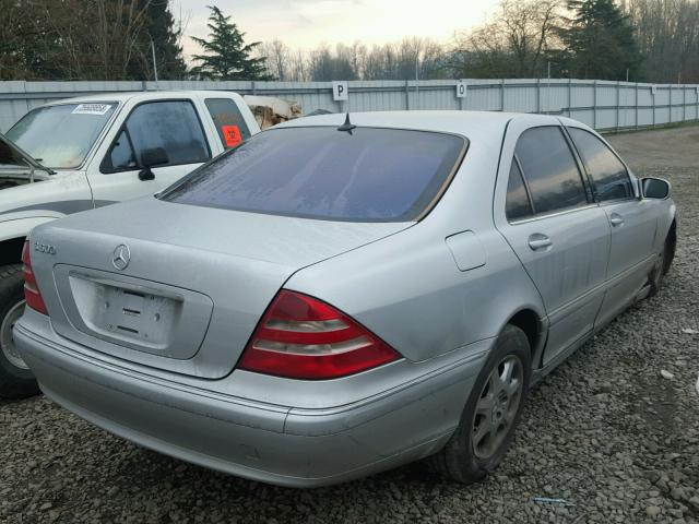 WDBNG75J52A249384 - 2002 MERCEDES-BENZ S 500 SILVER photo 4