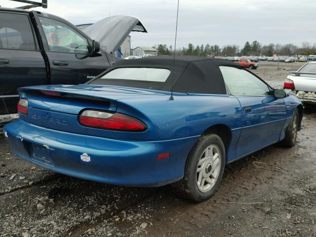 2G1FP32K2T2121095 - 1996 CHEVROLET CAMARO BAS 青色 照片 4