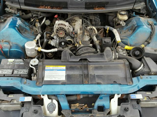 2G1FP32K2T2121095 - 1996 CHEVROLET CAMARO BAS 青色 照片 7