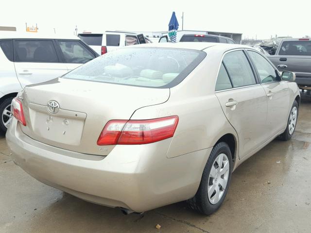 4T1BE46K67U528294 - 2007 TOYOTA CAMRY NEW GOLD photo 4