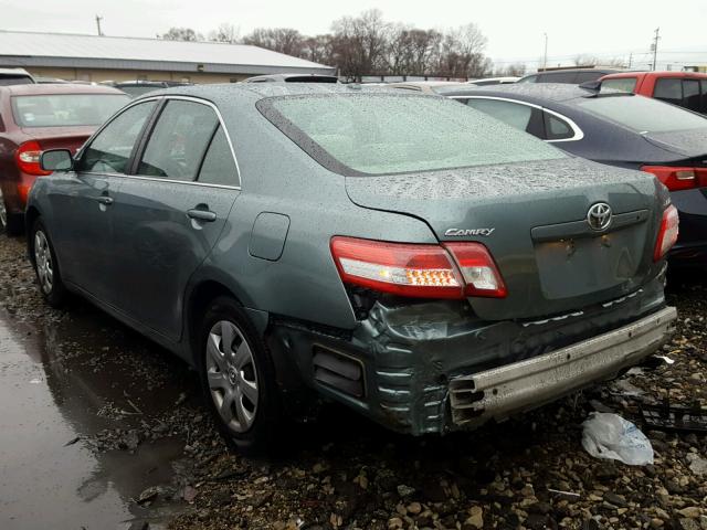 4T4BF3EK7AR074563 - 2010 TOYOTA CAMRY BASE GREEN photo 3