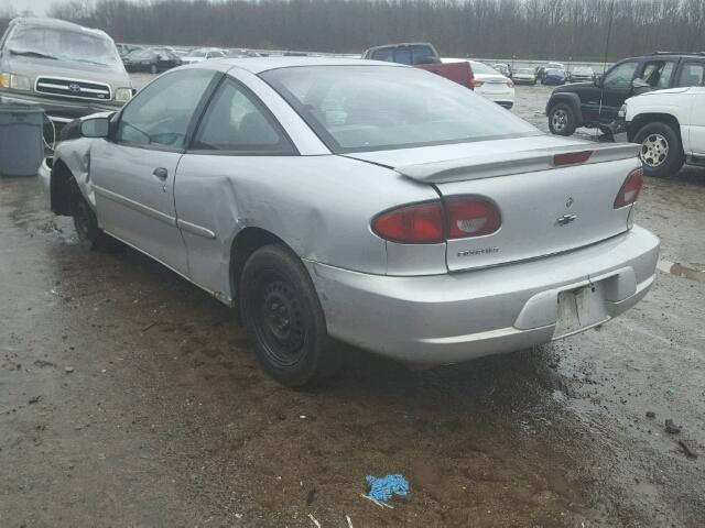 1G1JC1248Y7285799 - 2000 CHEVROLET CAVALIER SILVER photo 3