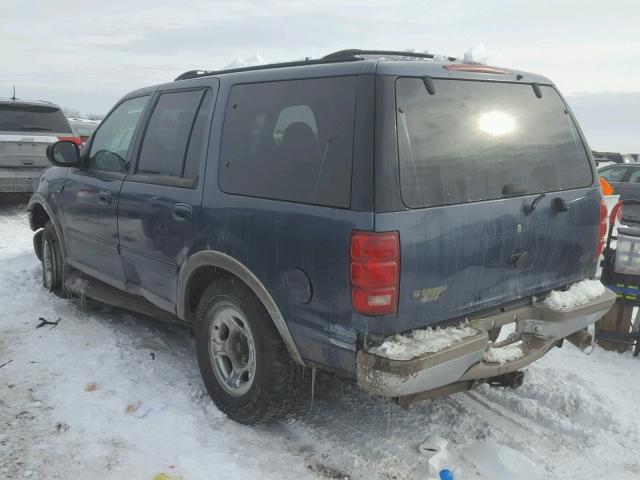 1FMPU18L2YLA16844 - 2000 FORD EXPEDITION BLUE photo 3