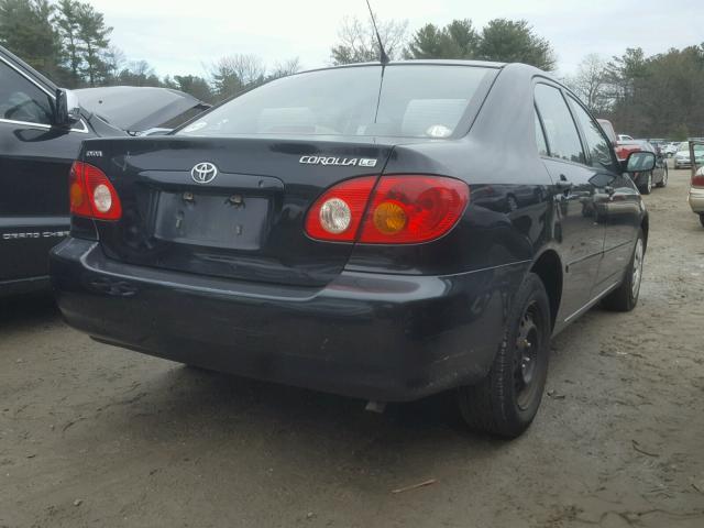 JTDBR38E732015202 - 2003 TOYOTA COROLLA CE BLACK photo 4