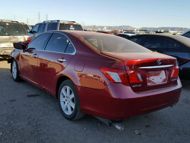 JTHBJ46G092325927 - 2009 LEXUS ES 350 RED photo 3