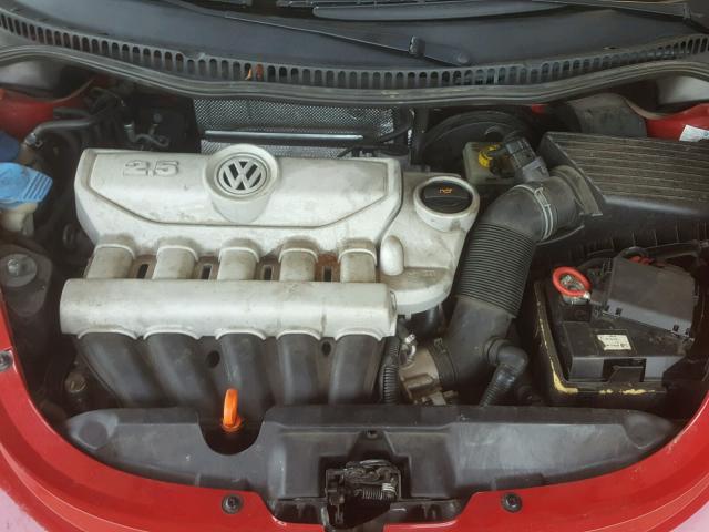 3VWSW31C86M402949 - 2006 VOLKSWAGEN NEW BEETLE RED photo 7