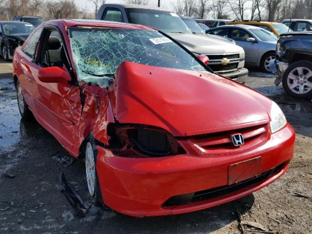 1HGEM22903L073018 - 2003 HONDA CIVIC EX RED photo 1