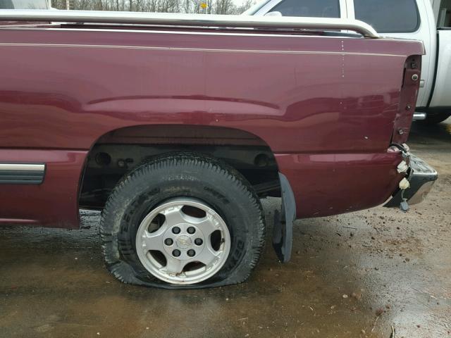 2GCEC19T411210171 - 2001 CHEVROLET SILVERADO BURGUNDY photo 10