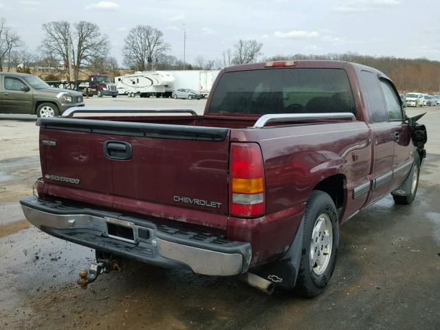 2GCEC19T411210171 - 2001 CHEVROLET SILVERADO BURGUNDY photo 4