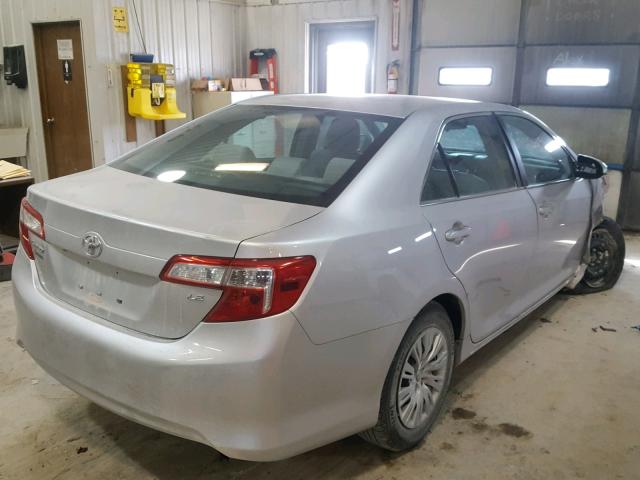 4T4BF1FKXER383677 - 2014 TOYOTA CAMRY L SILVER photo 4