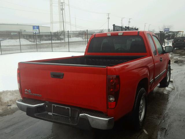 1GCCS196268267137 - 2006 CHEVROLET COLORADO RED photo 4