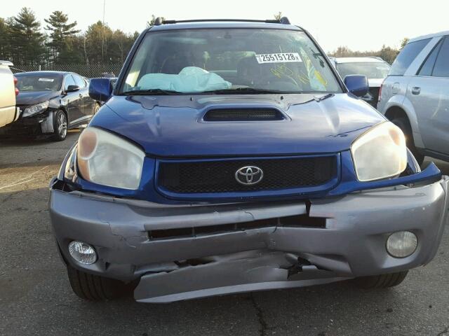 JTEHD20V156030445 - 2005 TOYOTA RAV4 BLUE photo 9