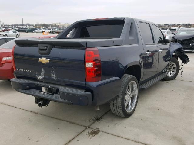 3GNEC12017G132634 - 2007 CHEVROLET AVALANCHE BLUE photo 4