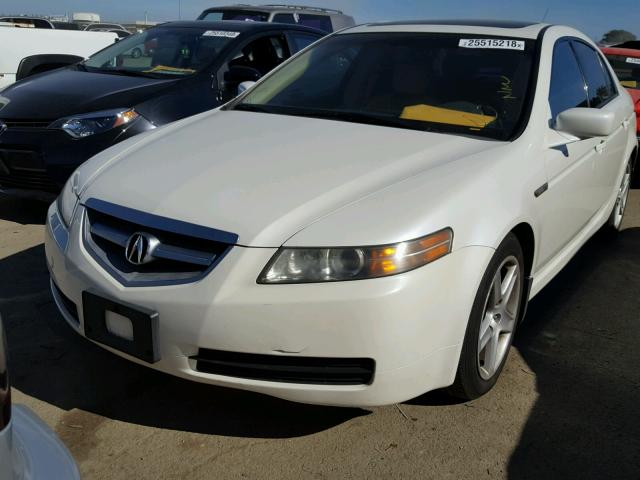 19UUA66215A076808 - 2005 ACURA TL WHITE photo 2