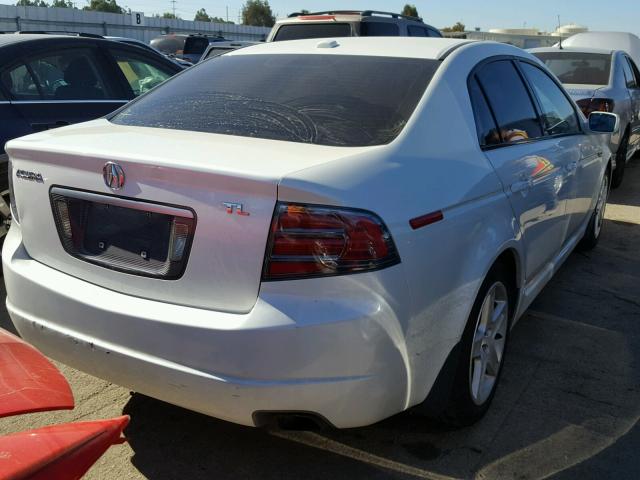 19UUA66215A076808 - 2005 ACURA TL WHITE photo 4