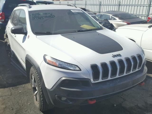 1C4PJMBSXFW757818 - 2015 JEEP CHEROKEE T WHITE photo 1