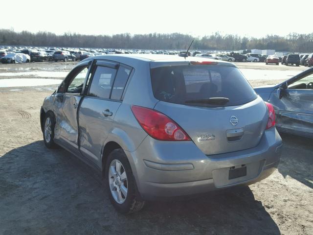 3N1BC13E87L377088 - 2007 NISSAN VERSA S GRAY photo 3