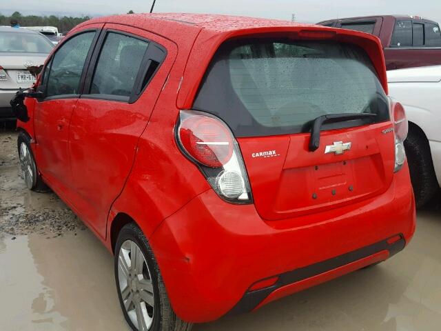 KL8CA6S91EC485336 - 2014 CHEVROLET SPARK LS RED photo 3