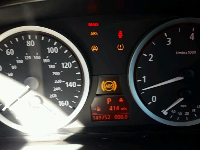 WBANE53507CW66843 - 2007 BMW 525 I GRAY photo 8