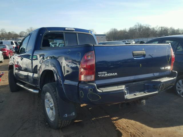 5TEUU42N48Z518341 - 2008 TOYOTA TACOMA ACC BLUE photo 3