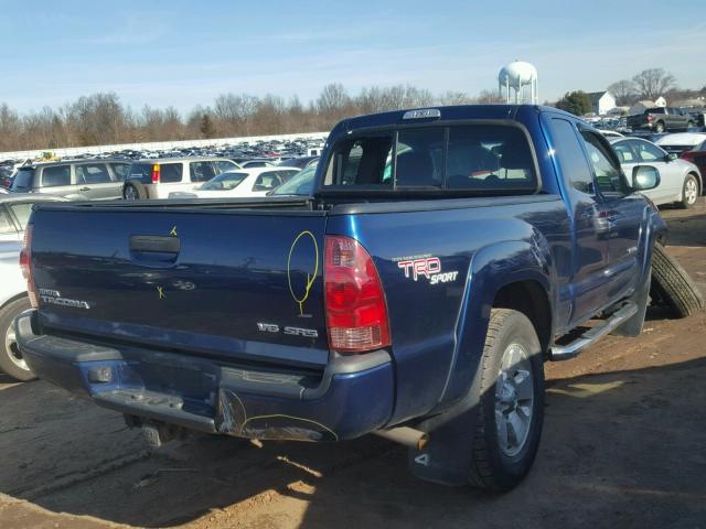 5TEUU42N48Z518341 - 2008 TOYOTA TACOMA ACC BLUE photo 4