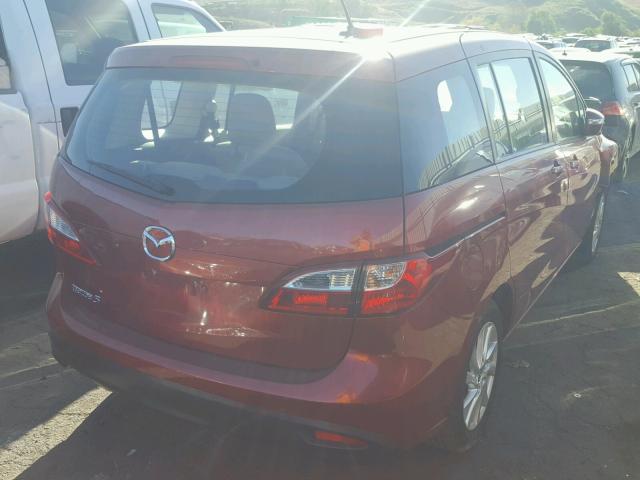 JM1CW2BL5F0190059 - 2015 MAZDA 5 SPORT RED photo 4