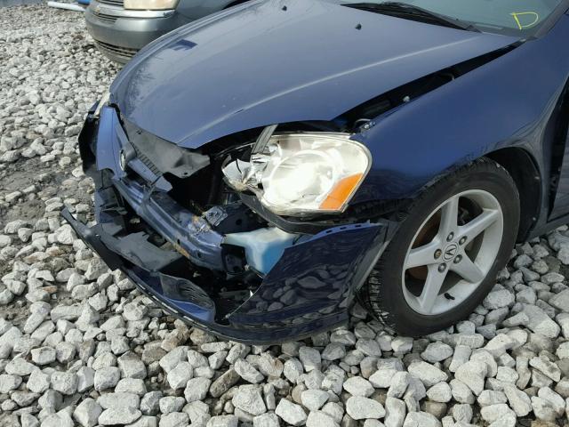 JH4DC54844S011887 - 2004 ACURA RSX BLUE photo 9